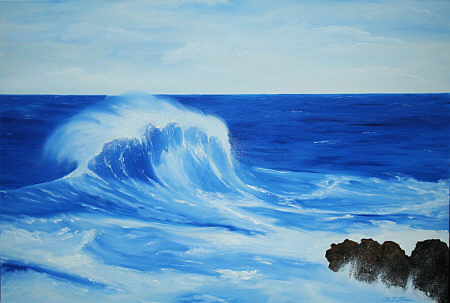 © Regina F. Rau: "Meereswelle bei Portomoniz auf Madeira"