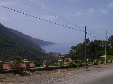 die Straße über den Baba Dagi nach Ölüdeniz