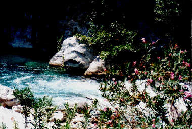 Zunächst führt uns der klar erkennbare 
Weg am herrlichen Fluss entlang