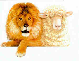 Löwe und Lamm