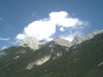 Die Berge bei Scharznitz 