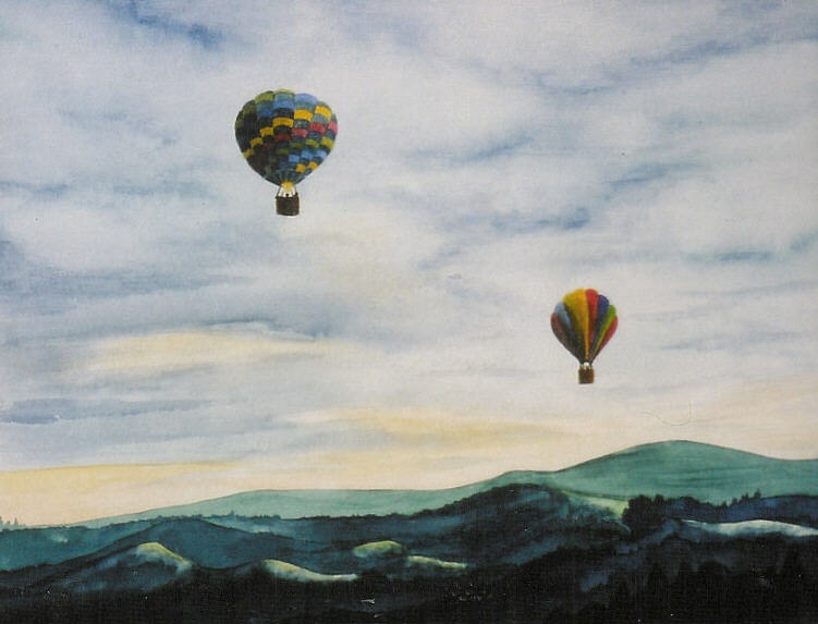 © Regina F. Rau: "Ballonfahrt - Losgelöst"