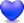 Herz tiefblau